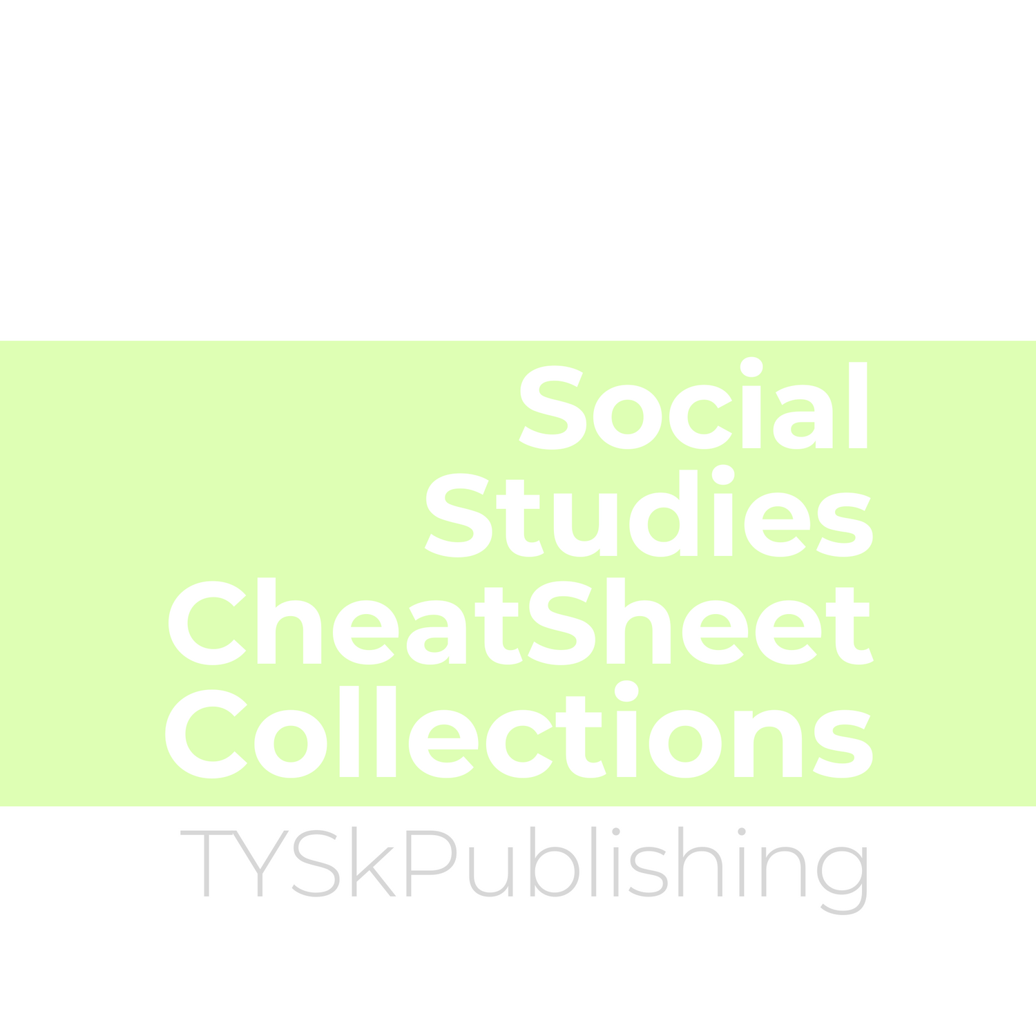 Social Studies Cheat Sheet Collections