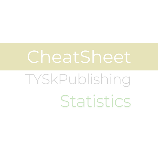 Statistics Cheat Sheet